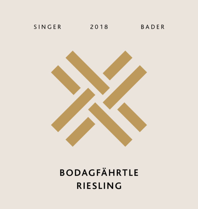 Produktfoto - Bodagfährtle Riesling trocken 2018 aus der Linie Gutswein von Singer x Bader aus Korb, Stetten