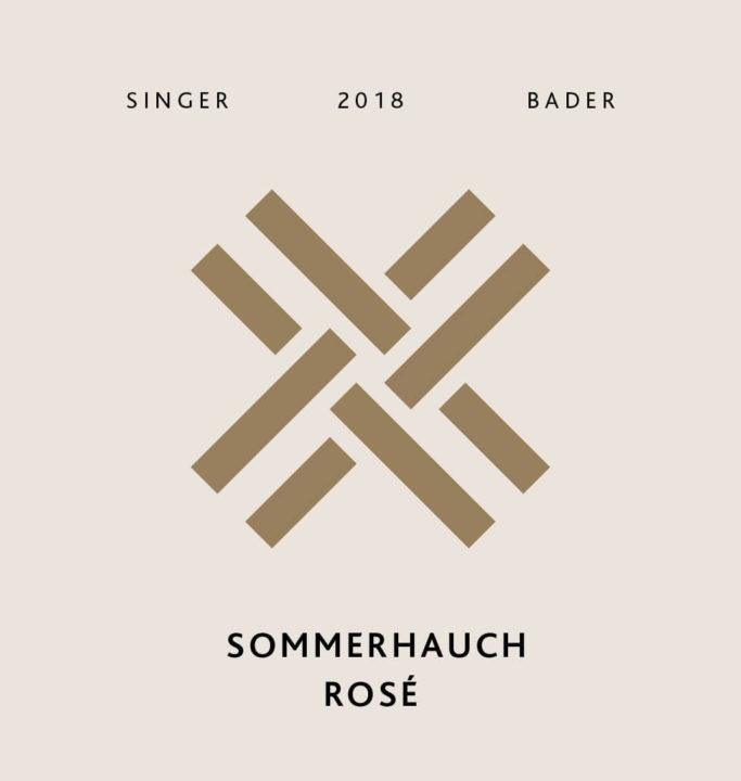 Produktfoto - Sommerhauch Rosé trocken 2018 aus der Linie Gutswein von Singer x Bader aus Korb, Stetten