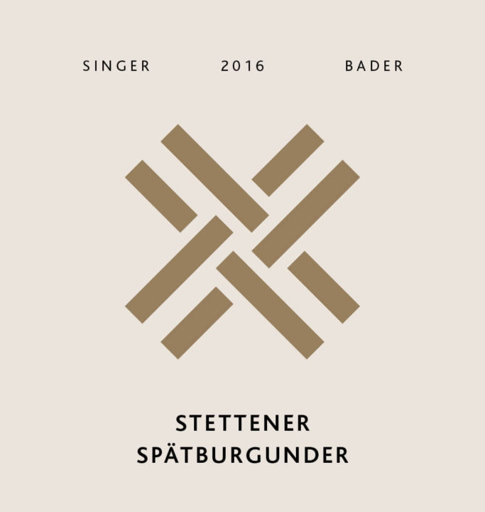 Produktfoto - Stettener Spätburgunder trocken 2016 aus der Linie Ortswein Rot von Singer x Bader aus Korb, Stetten