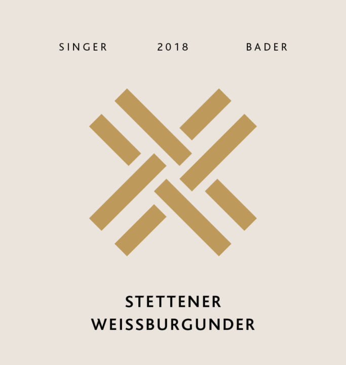 Produktfoto - Stettener Weissburgunder trocken 2018 aus der Linie Ortswein Weiss von Singer x Bader aus Korb, Stetten