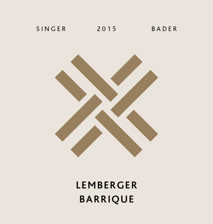 Produktfoto - Lemberger Barriquewein trocken 2015 aus der Linie Sonderabfüllung von Singer x Bader aus Korb, Stetten