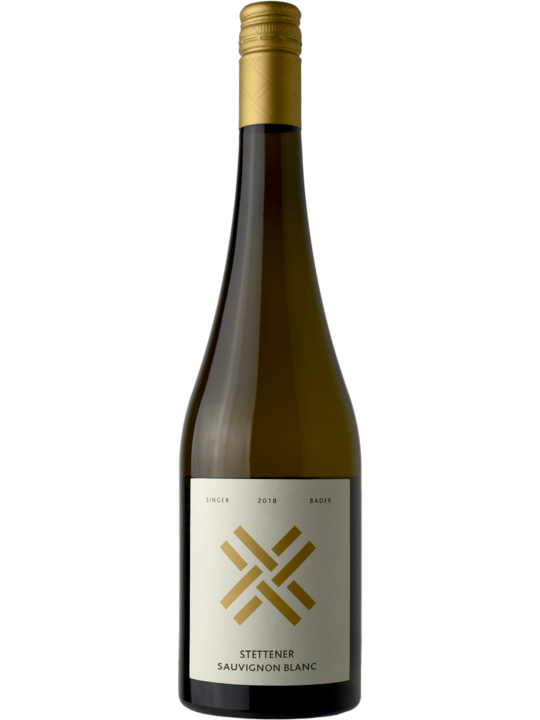 Produktfoto - Stettener Sauvignon Blanc trocken 2021 aus der Linie Ortswein Weiss von Singer x Bader aus Korb, Stetten