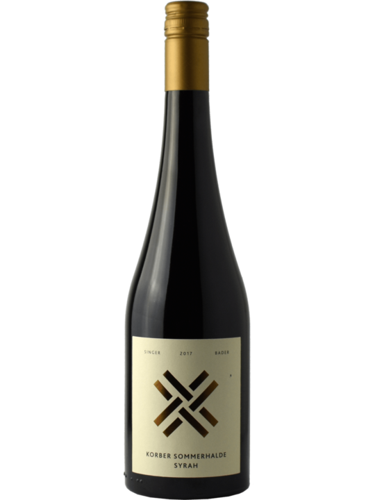 Produktfoto - Korber Sommerhalde Syrah trocken 2018 aus der Linie Lagenwein von Singer x Bader aus Korb, Stetten
