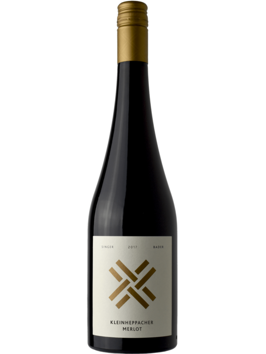 Produktfoto - Kleinheppacher Merlot trocken 2018 aus der Linie Ortswein Rot von Singer x Bader aus Korb, Stetten