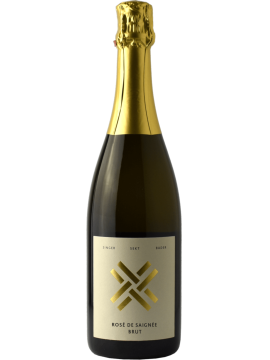 Produktfoto - Rosé de Saignée Sekt brut Traditionelle Flaschengärung aus der Linie Sekt von Singer x Bader aus Korb, Stetten