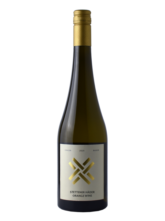 Produktfoto - Stettener Häder Orange Wein Weißburgunder trocken 2020 aus der Linie Lagenwein von Singer x Bader aus Korb, Stetten
